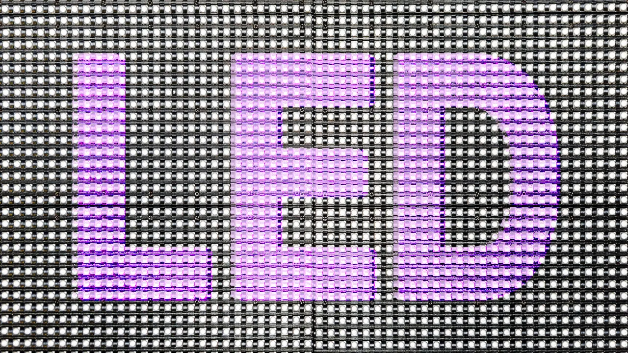 Een sfeerfoto van een LED-board.